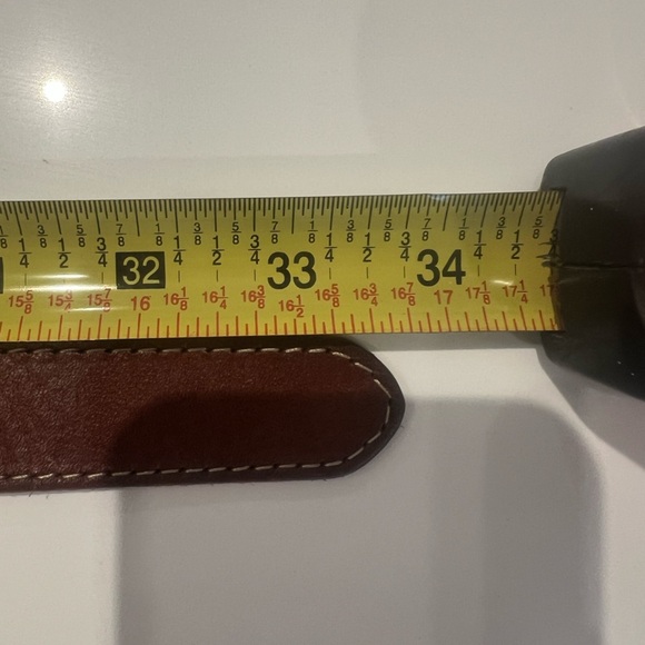 Leather Women Belt Size S  Metal Gold Tone  Buckle - Picture 6 of 6